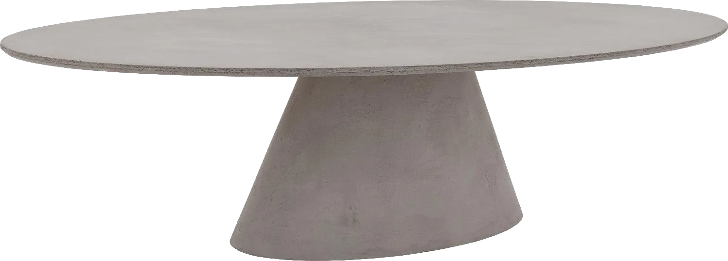 Goossens Eettafel Stone, Ovaal 240 x 120 cm