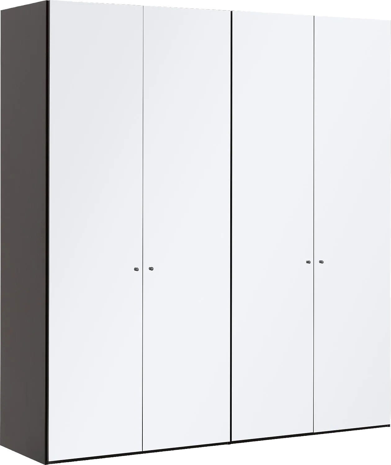 Goossens Kledingkast Easy Storage Ddk, Kledingkast 203 cm breed, 220 cm hoog, 4x glas draaideur