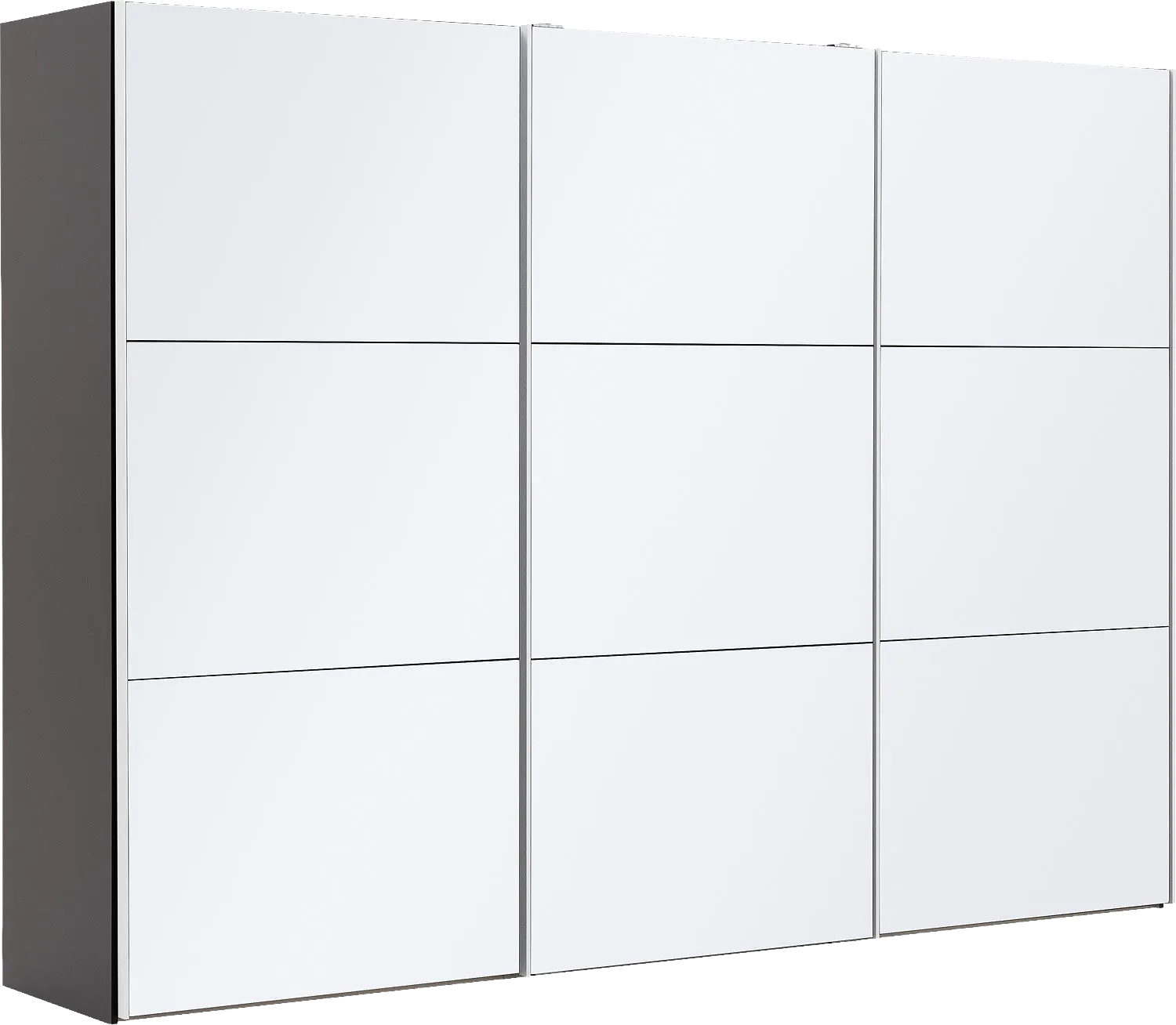 Goossens Kledingkast Easy Storage Sdk, 303 cm breed, 220 cm hoog, 3x 3 paneel glas schuifdeuren