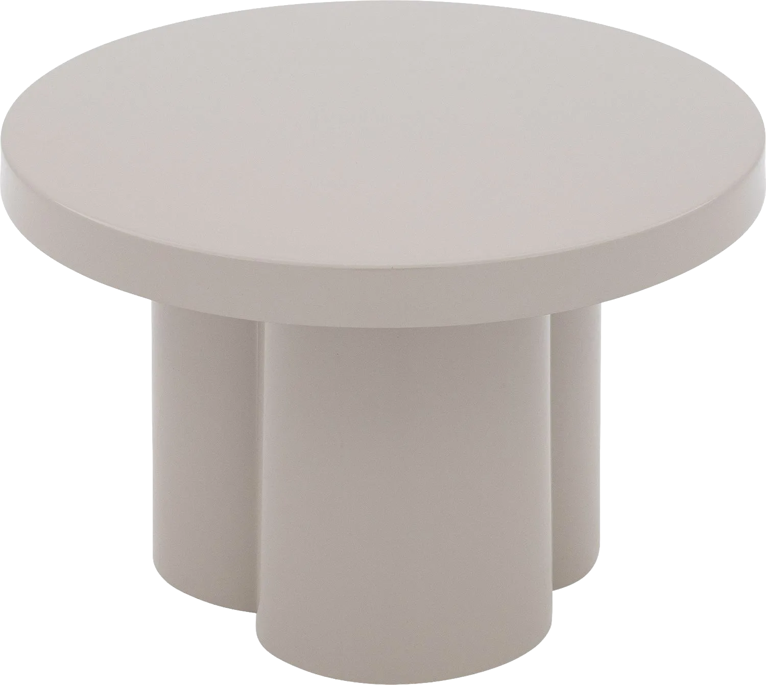 Goossens Bijzettafel Nia, metaal wit,, 57 x 36 x 57 cm