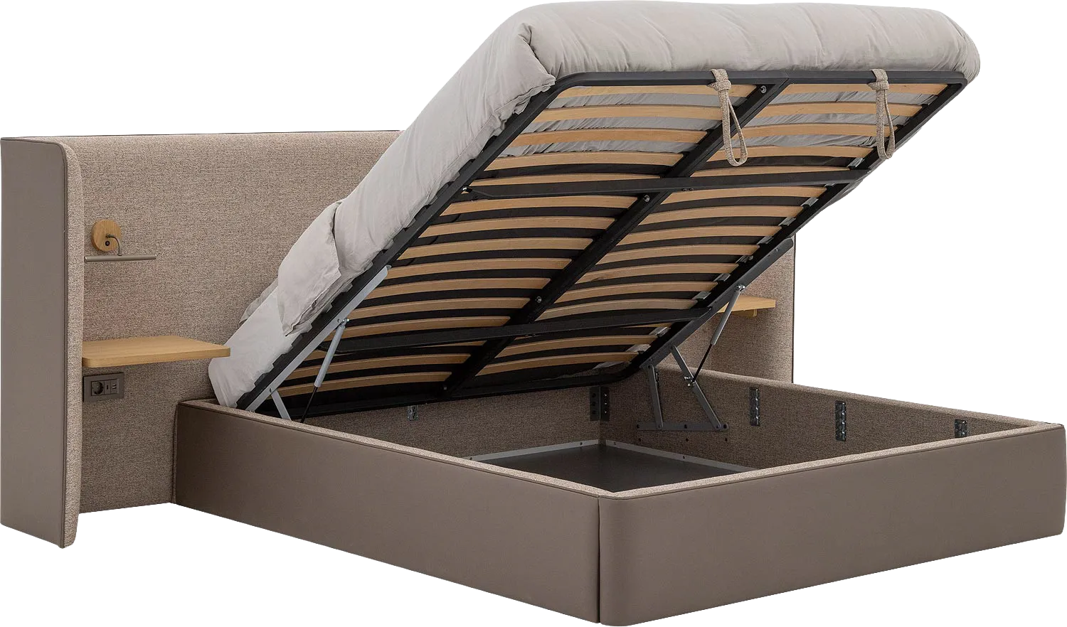 Goossens Burano Storage Bedframe Kunstleer - 8252935-goossens-burano-storage-bedframe-kunstleer-03