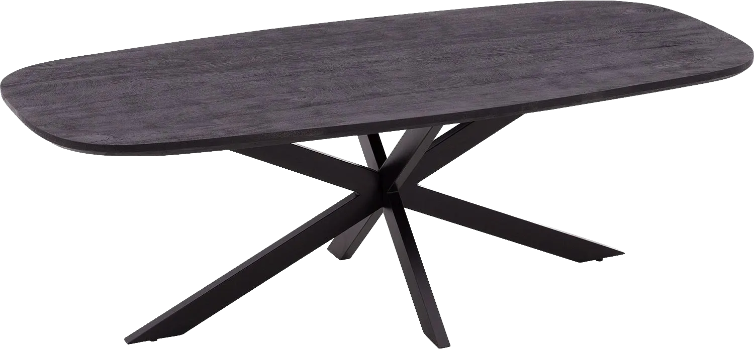 Goossens Nilo Eettafel Mango Zwart - 8251614-goossens-nilo-eettafel-mango-zwart-01