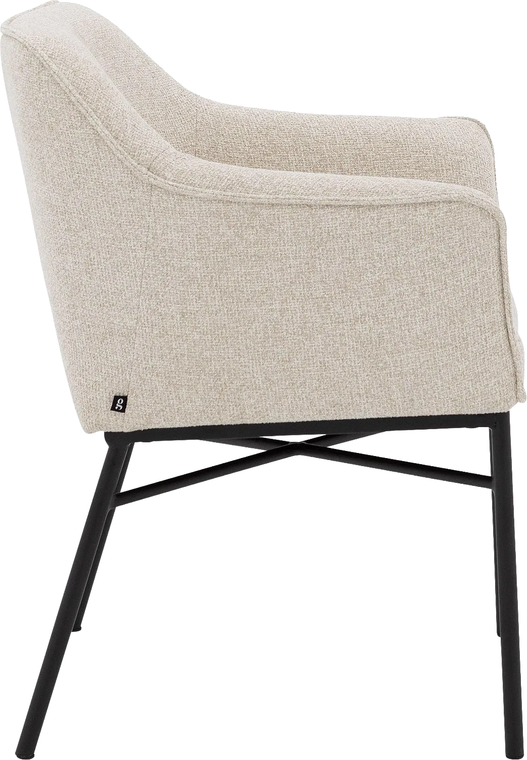 Goossens Rory Eetkamerstoel Stof Beige - 8253045-goossens-rory-eetkamerstoel-stof-beige-03