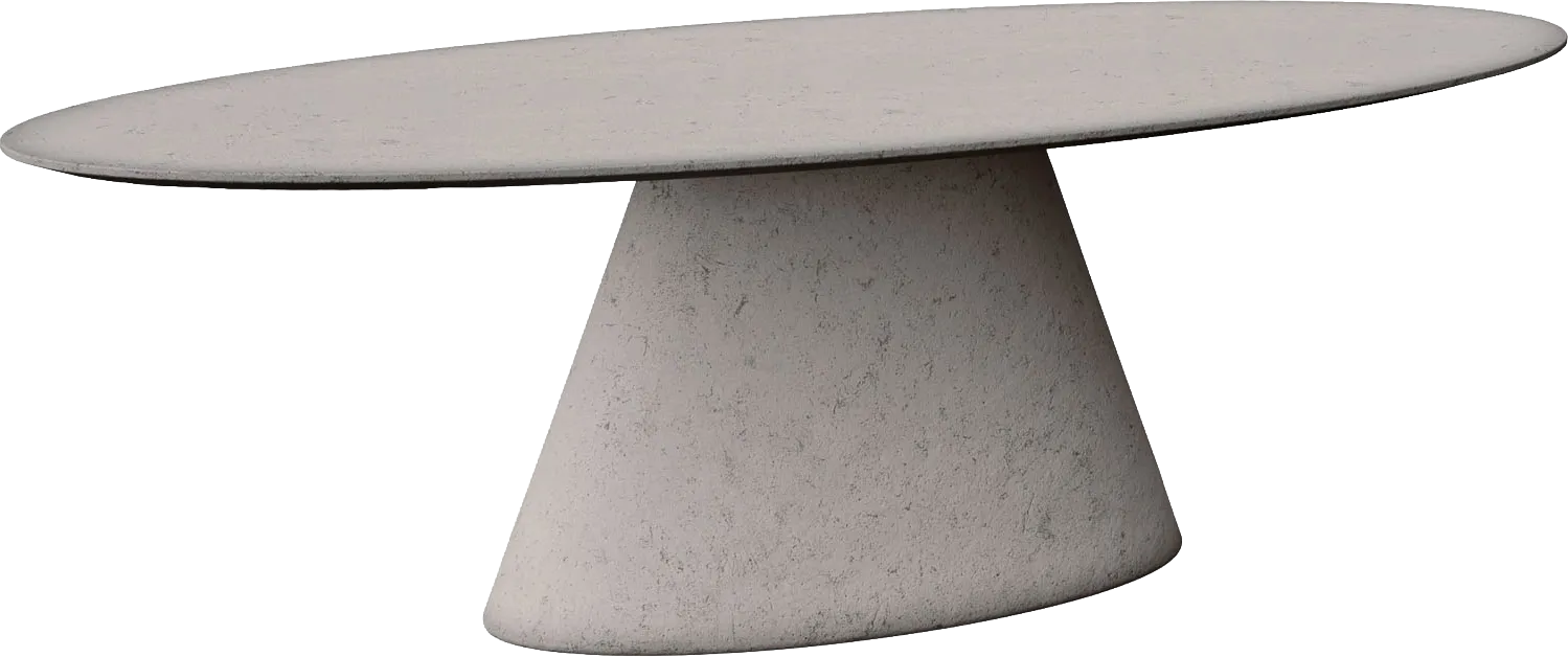 Goossens Eettafel Stone, Ovaal 260 x 120 cm