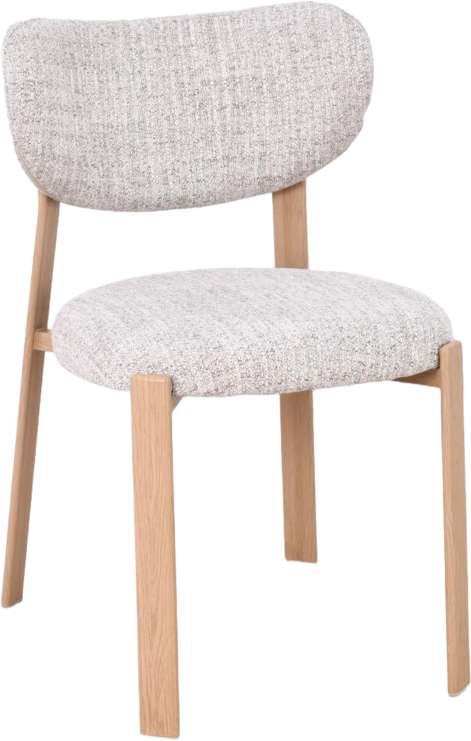 Goossens Basic Linde Eetkamerstoel Stof Beige - 8260448-goossens-basic-linde-eetkamerstoel-stof-beige-01