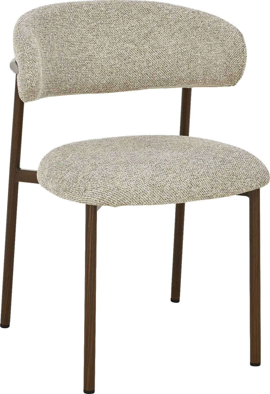 Goossens Basic Siem Eetkamerstoel Stof Bruin - 8251687-goossens-basic-siem-eetkamerstoel-stof-bruin-01