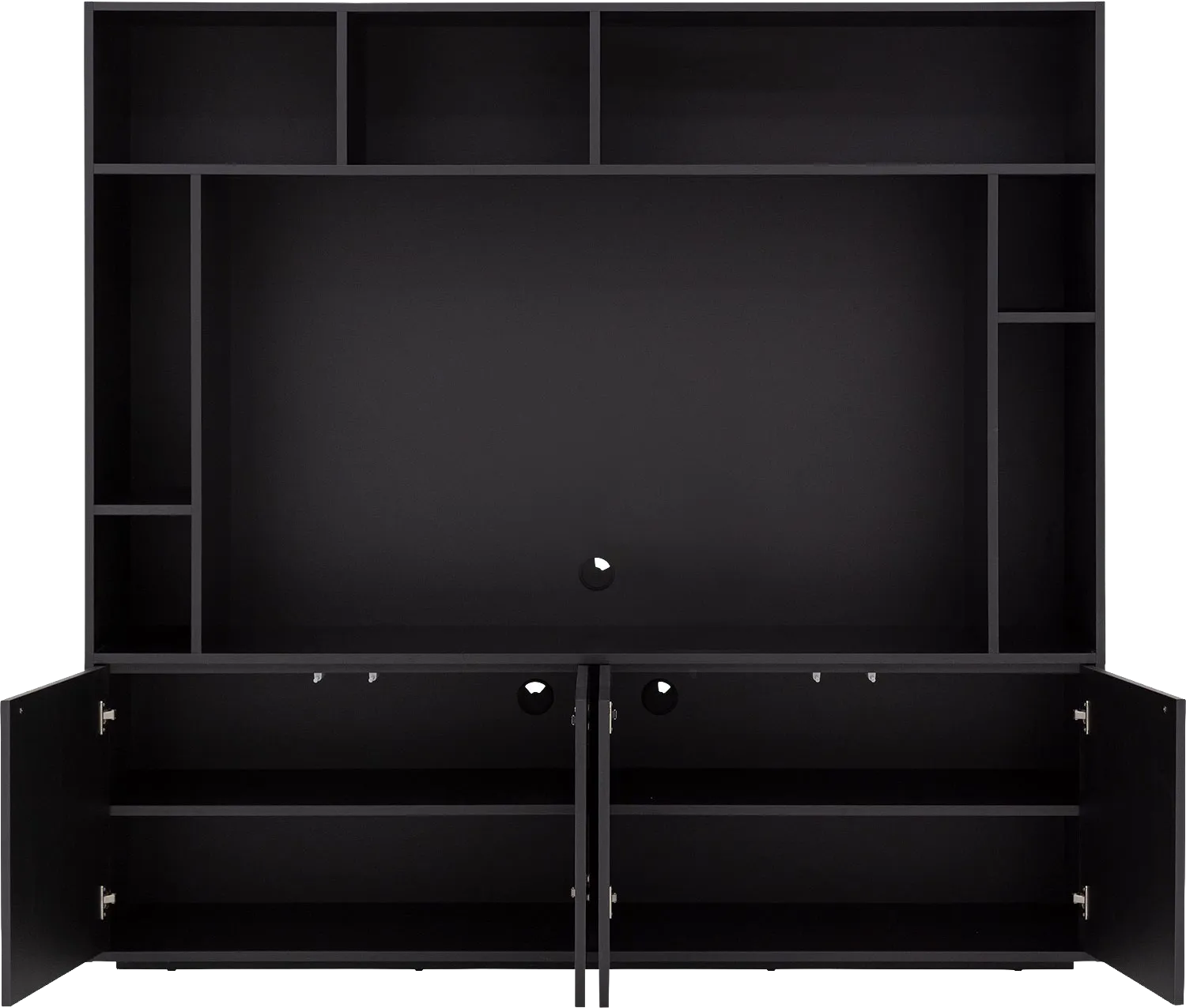Goossens Basic Madrid Tv Meubel Melamine Zwart - 8251695-goossens-basic-madrid-tv-meubel-melamine-zwart-03