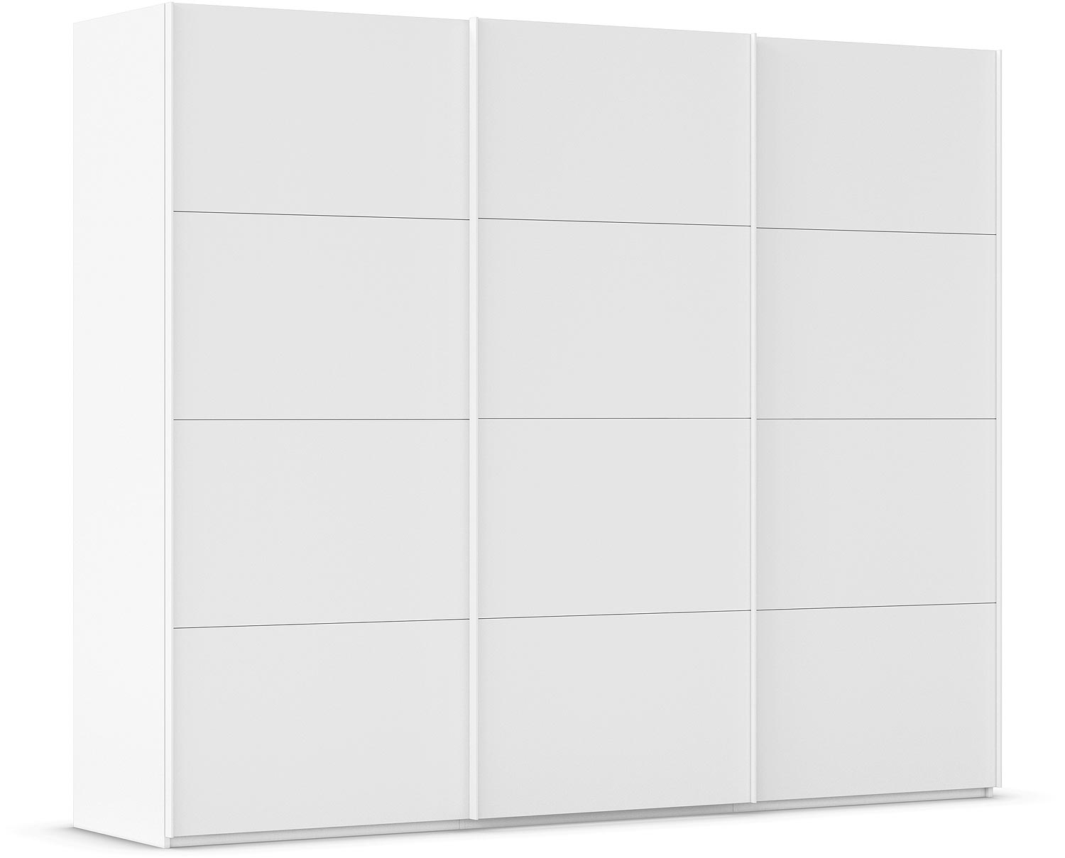 Goossens Excellent Kledingkast Finca Mat Glas, Slaapkamerkast 300 cm breed, 223 cm hoog, 3x 4 paneel glas schuifdeuren