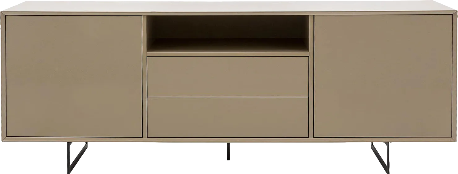 Goossens Basic Dressoir Vienna, 2 deuren 2 laden met 1 open vak