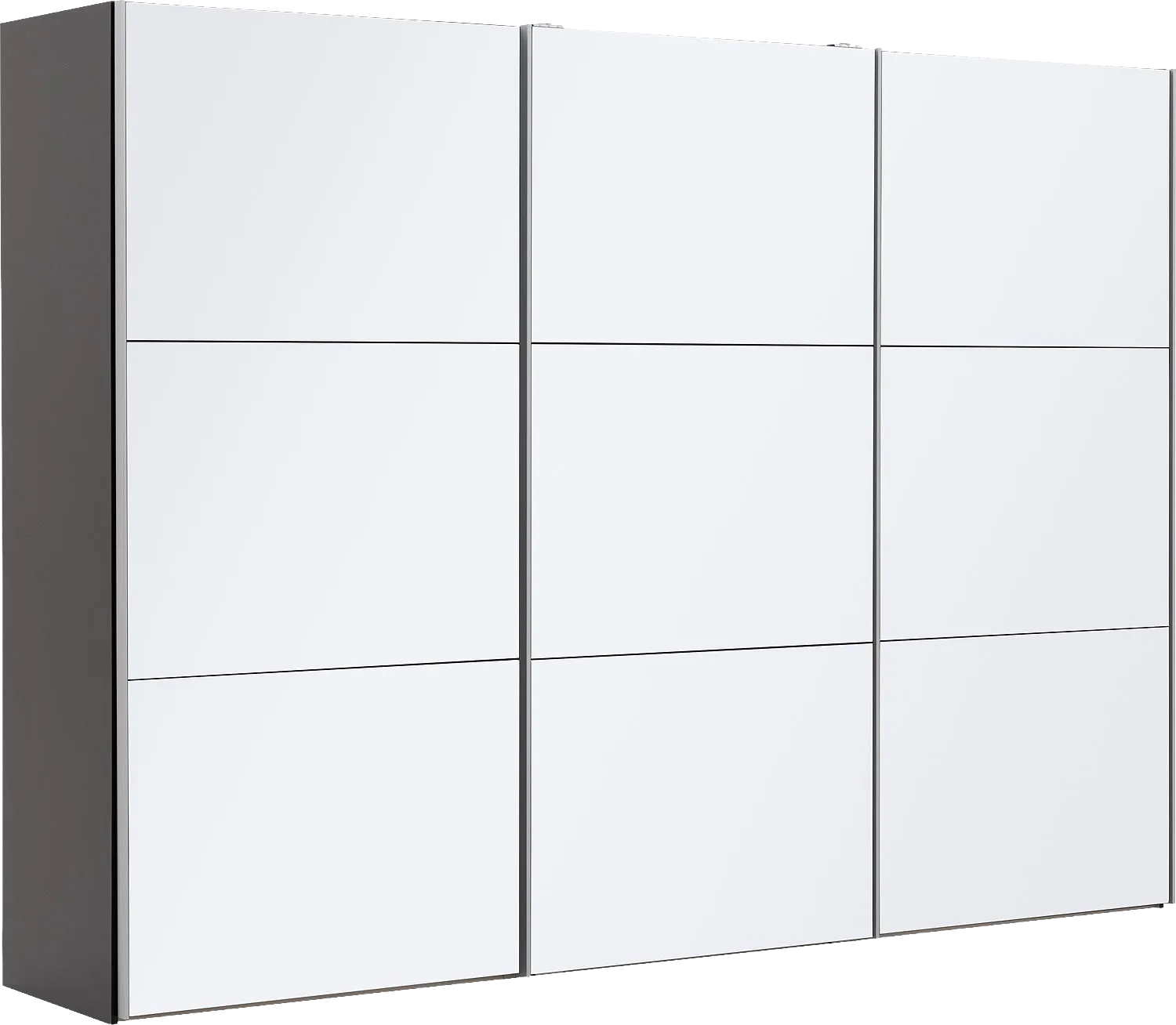 Goossens Kledingkast Easy Storage Sdk, 303 cm breed, 220 cm hoog, 3x 3 paneel glas schuifdeuren