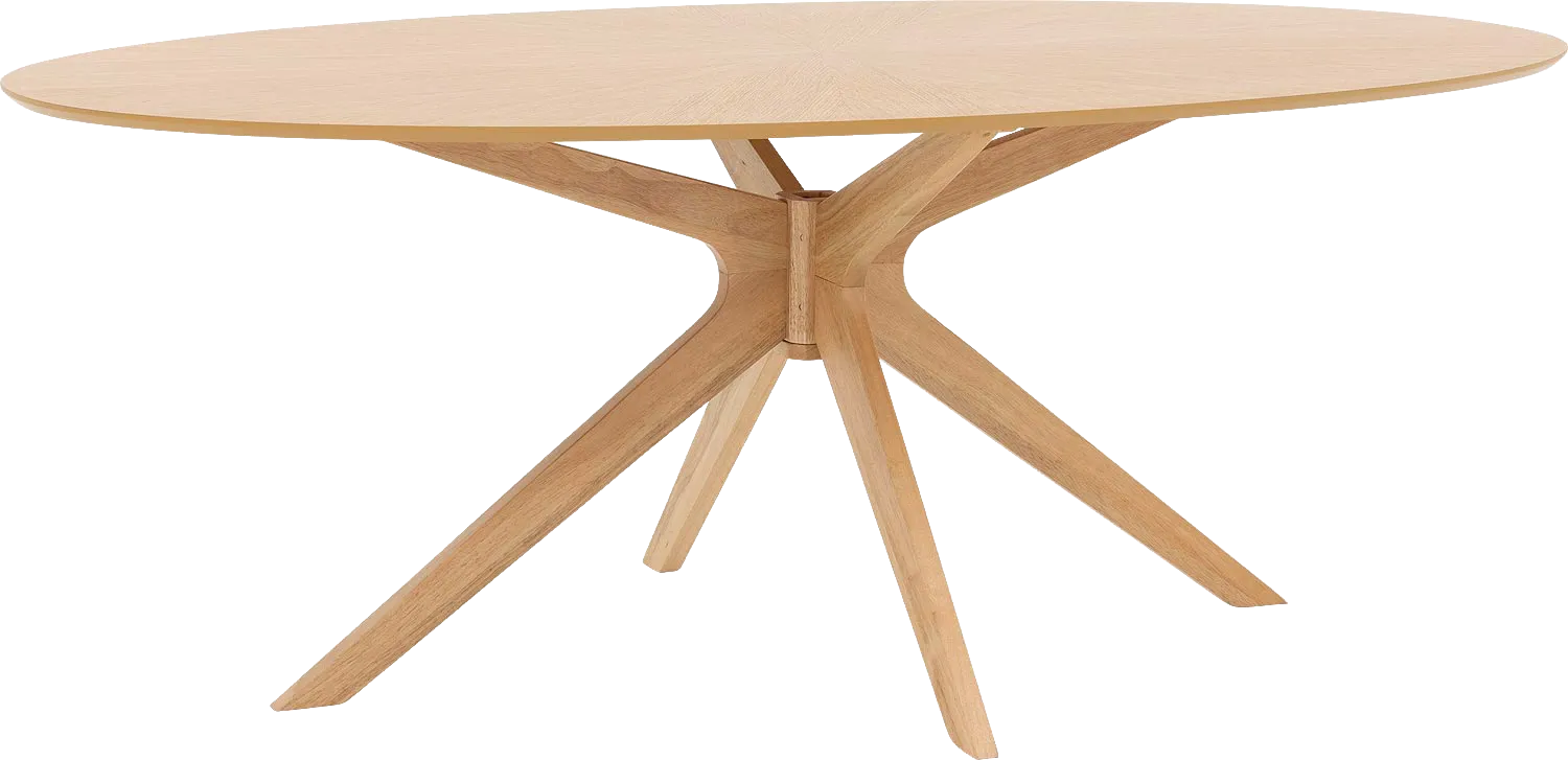 Goossens Basic Eettafel Sanoa, Ovaal 200 x 110 cm