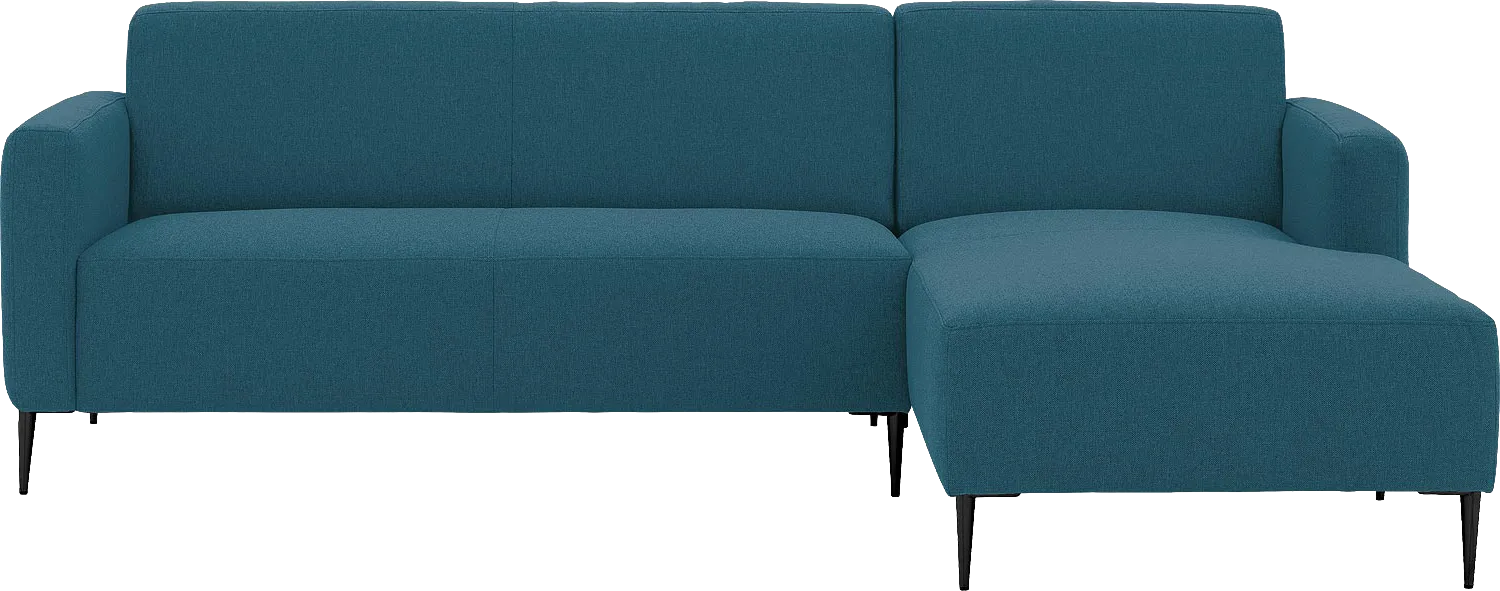 Goossens Bank Key West blauw, stof, 2,5-zits, modern design