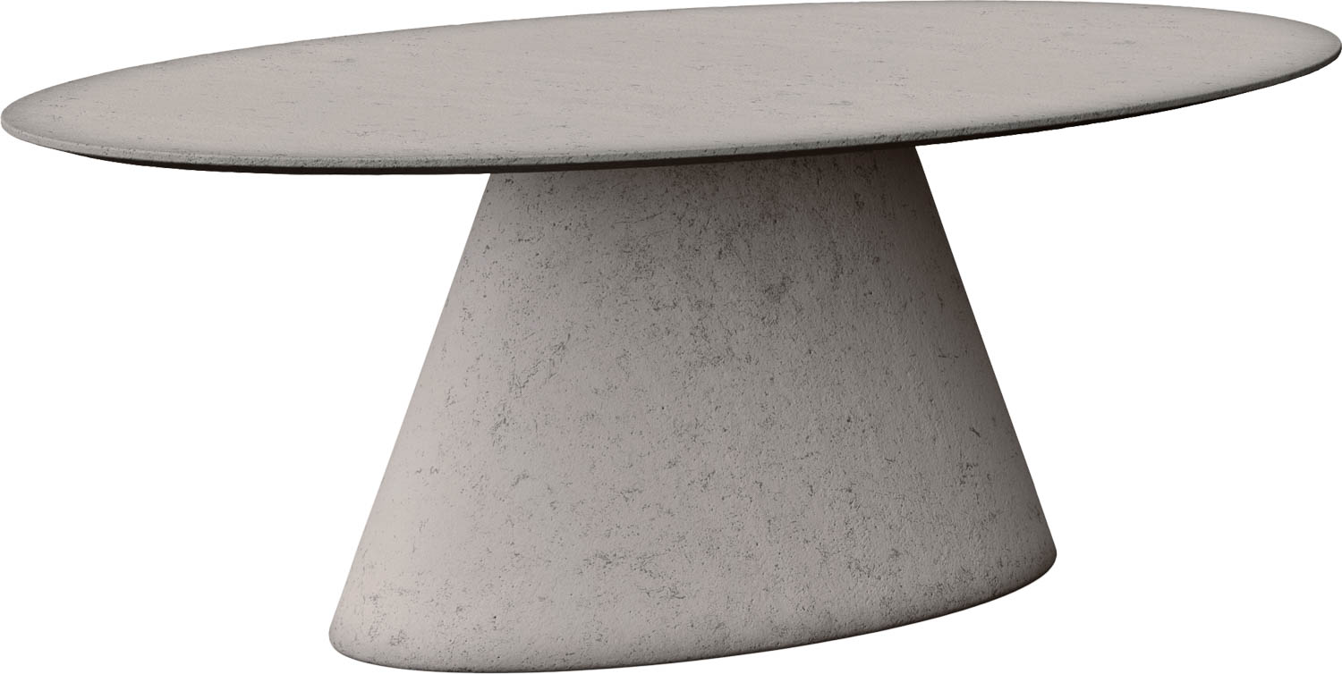 Goossens Eettafel Stone, Ovaal 210 x 120 cm