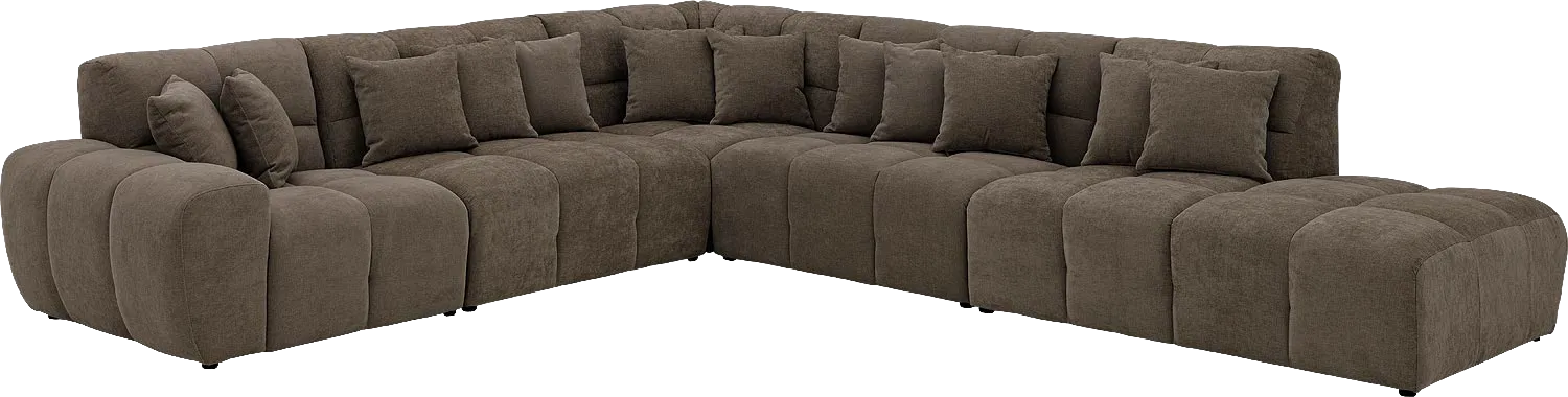 Goossens Excellent Kubus Bank Stof Bruin - 8252884-goossens-excellent-kubus-bank-stof-bruin-02