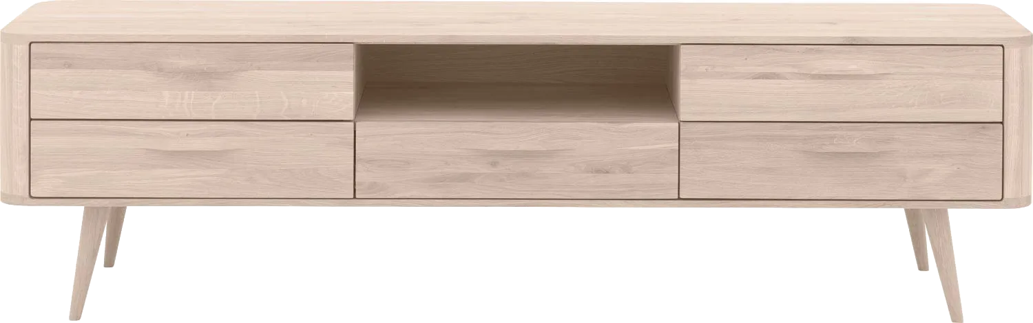Goossens Tv Meubel Bjarte, 5 laden 1 open vak 180 cm breed