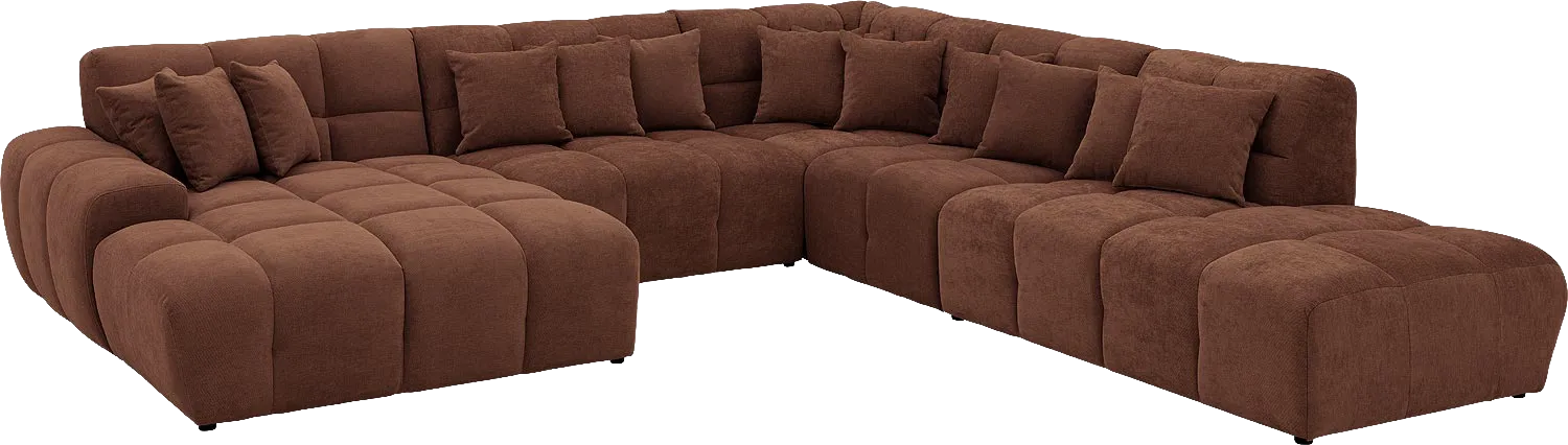 Goossens Excellent Kubus Bank Stof Bruin - 8252790-goossens-excellent-kubus-bank-stof-bruin-02