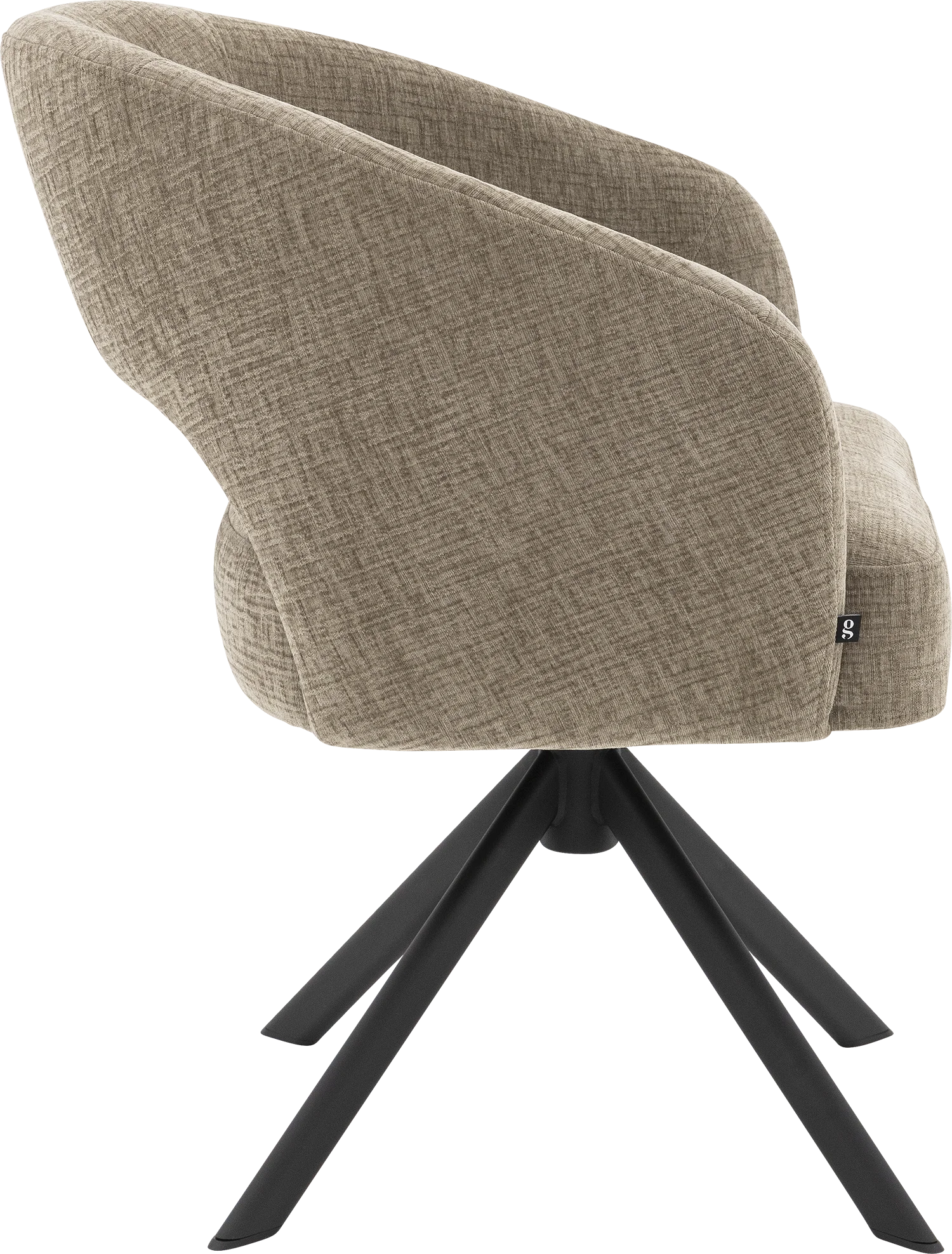 Goossens Excellent Ilse Eetkamerstoel Stof Bruin - 8260728-goossens-excellent-ilse-eetkamerstoel-stof-bruin-03