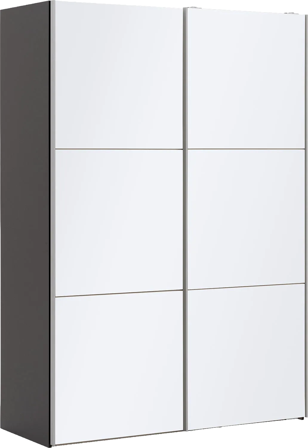 Goossens Kledingkast Easy Storage Sdk, 153 cm breed, 220 cm hoog, 2x 3 paneel glas schuifdeuren