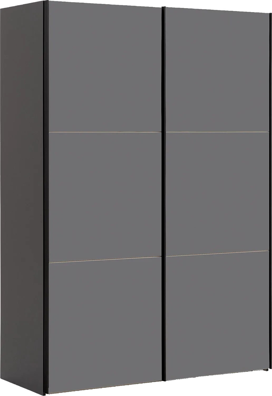 Goossens Kledingkast Easy Storage Sdk, 153 cm breed, 220 cm hoog, 2x 3 paneel glas schuifdeuren