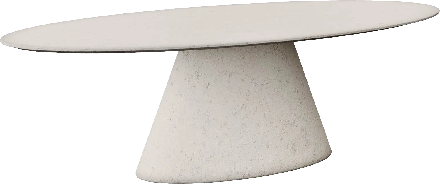 Goossens Eettafel Stone, Ovaal 260 x 120 cm