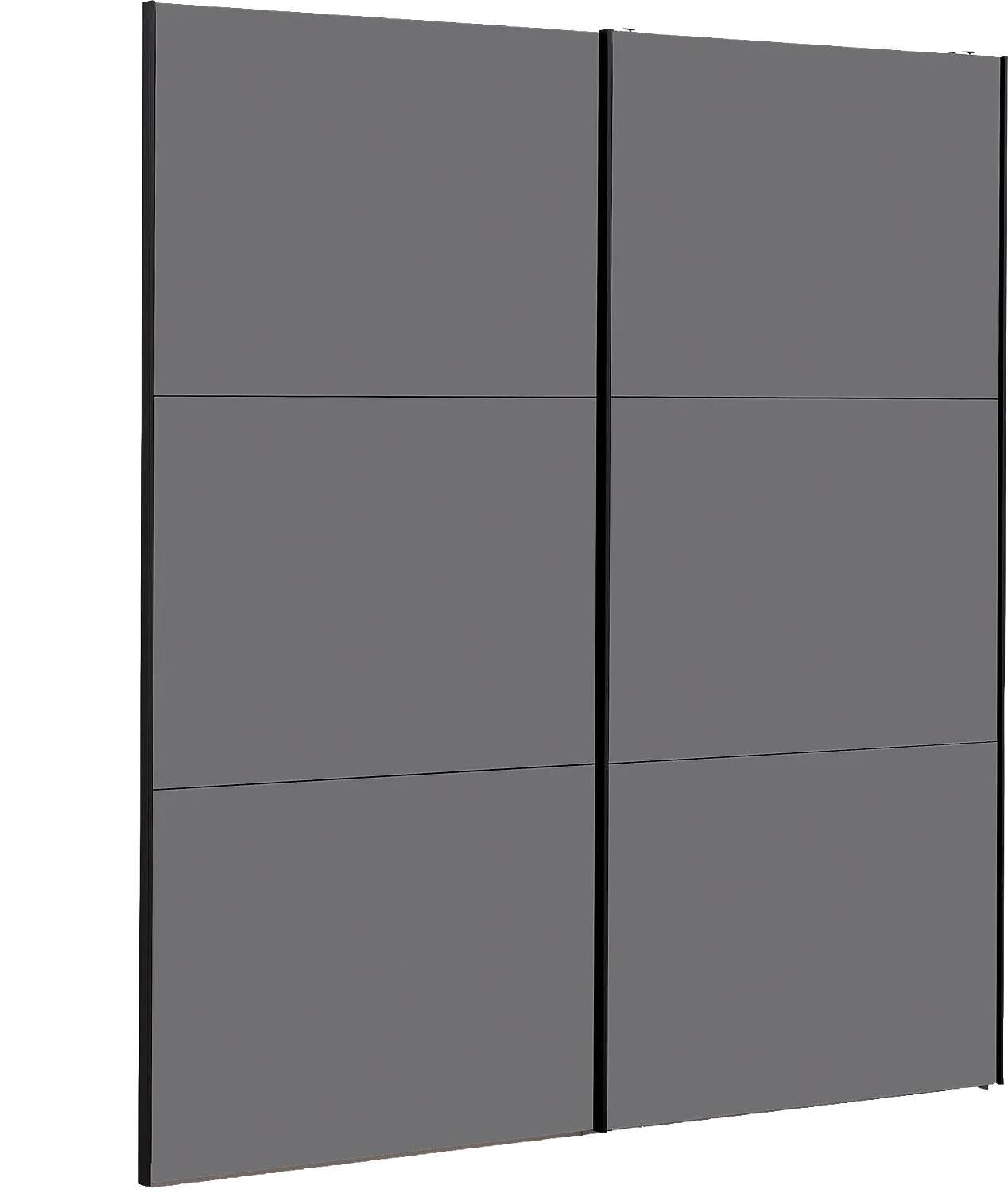 Goossens Kledingkast Easy Storage Sdk, 203 cm breed, 220 cm hoog, 2x 3 paneel glas schuifdeuren