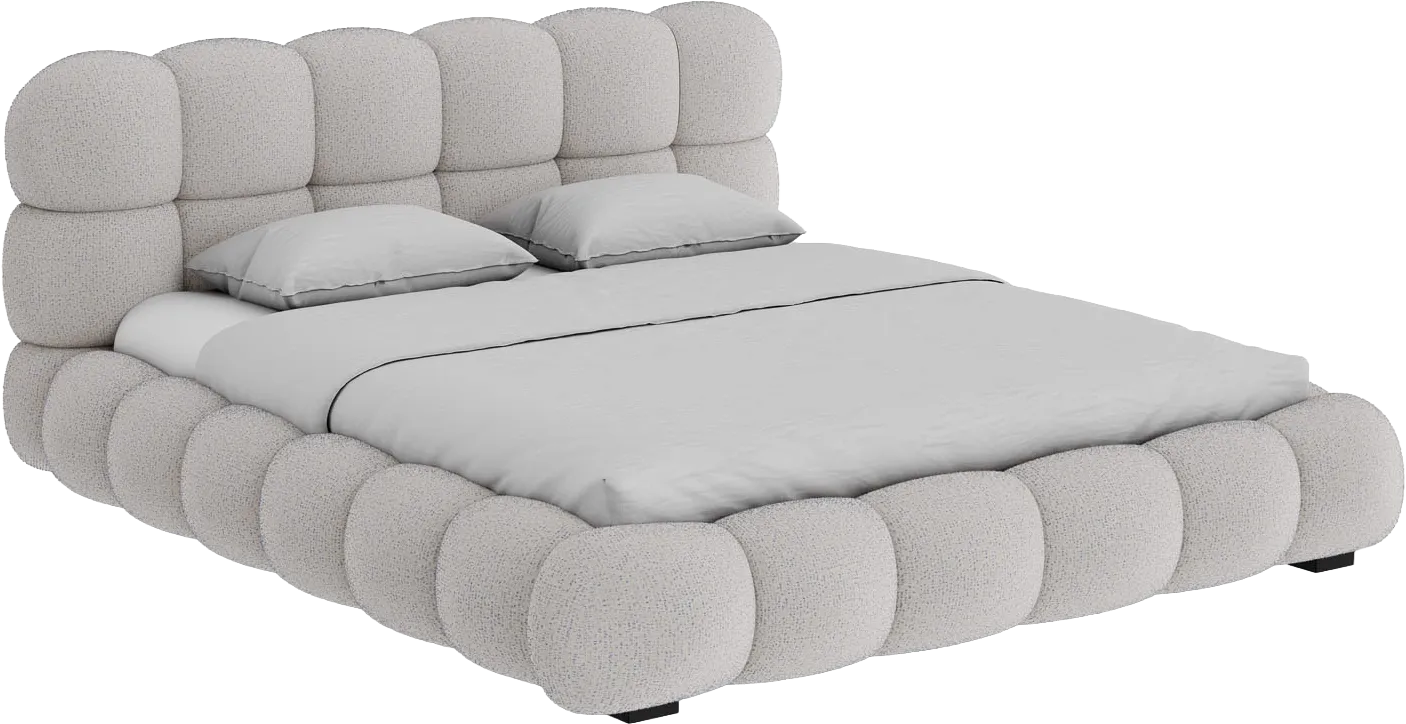 Goossens Gestoffeerd Bedframe Cloud, 200 x 200 cm