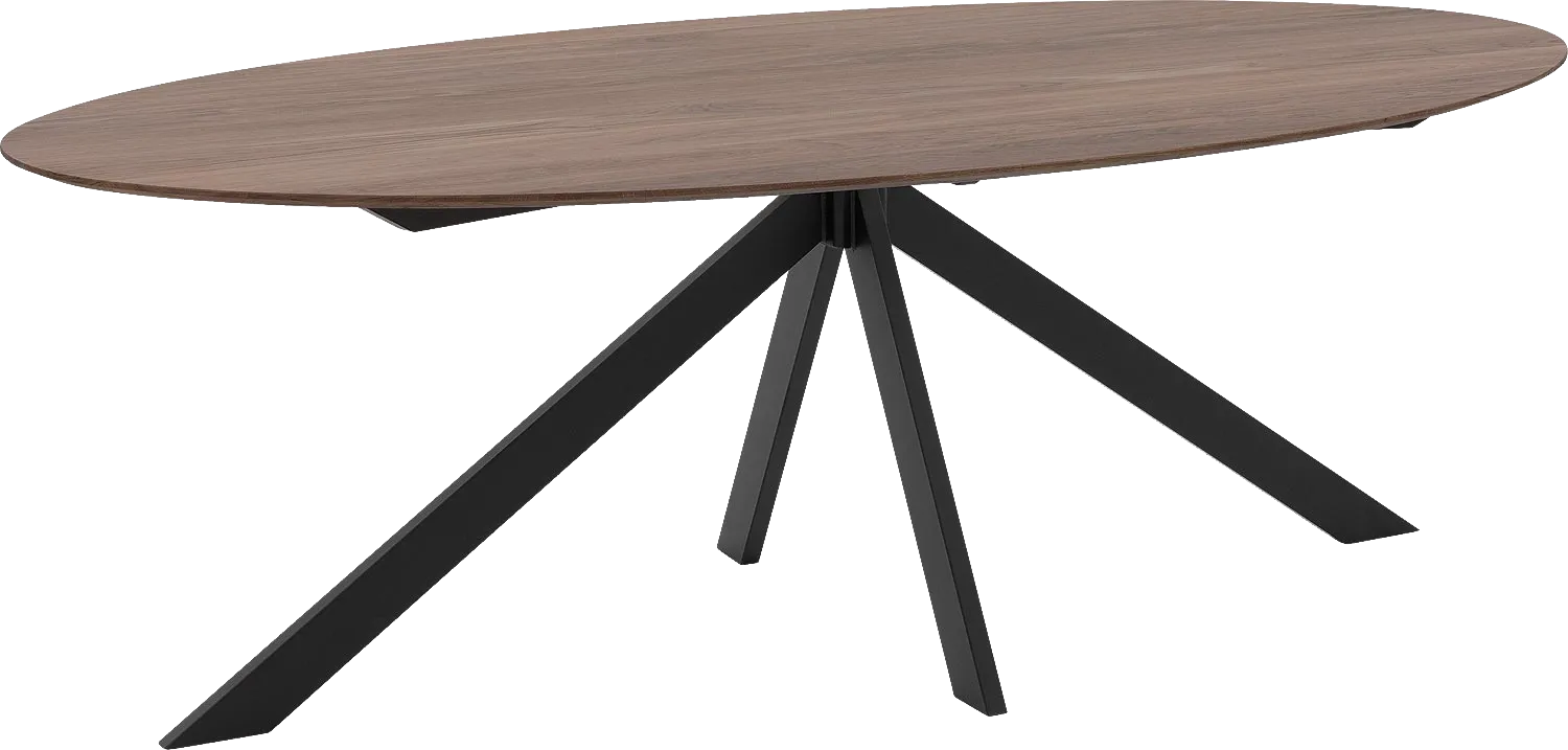 Goossens Excellent Eettafel Uniek, Ovaal 220 x 120 cm