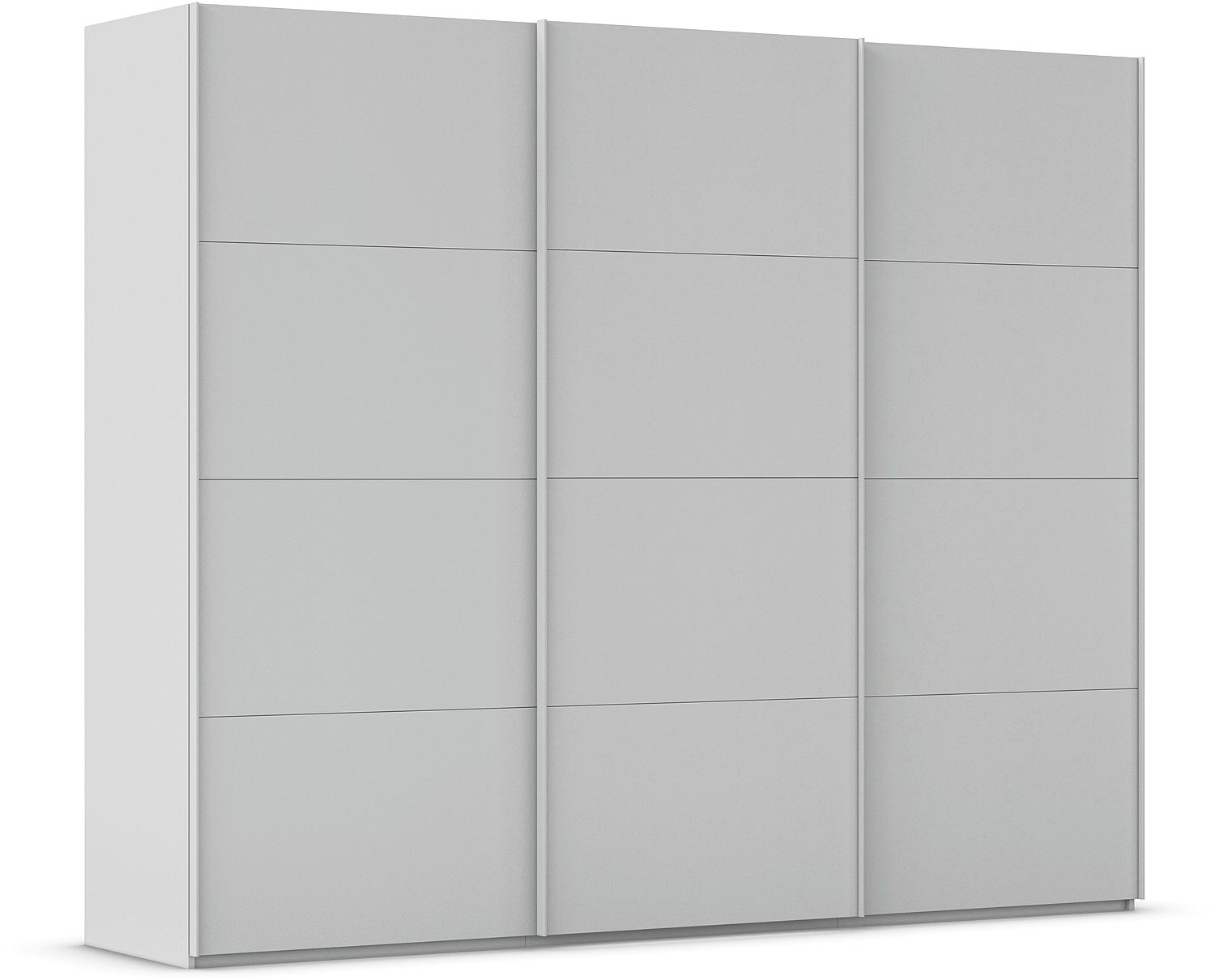 Goossens Excellent Kledingkast Finca Mat Glas, Slaapkamerkast 300 cm breed, 223 cm hoog, 3x 4 paneel glas schuifdeuren