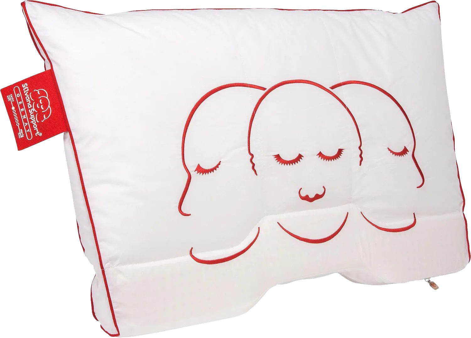 Silvana Silvana Hoofdkussen Silvana, Support rood (care) grenat 50 x 70 cm