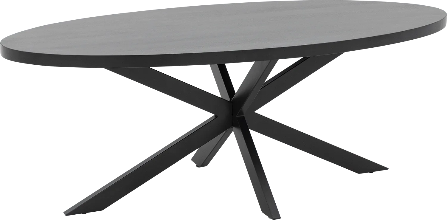 Goossens Basic Lecce Eettafel Mango Zwart - 8260883-goossens-basic-lecce-eettafel-mango-zwart-15