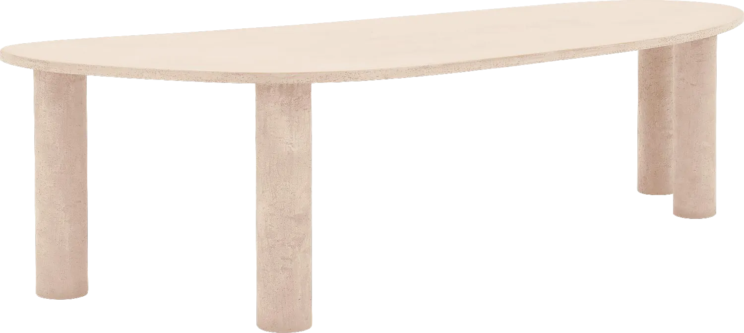 Goossens Eettafel Stone, Organisch 280 x 120 cm