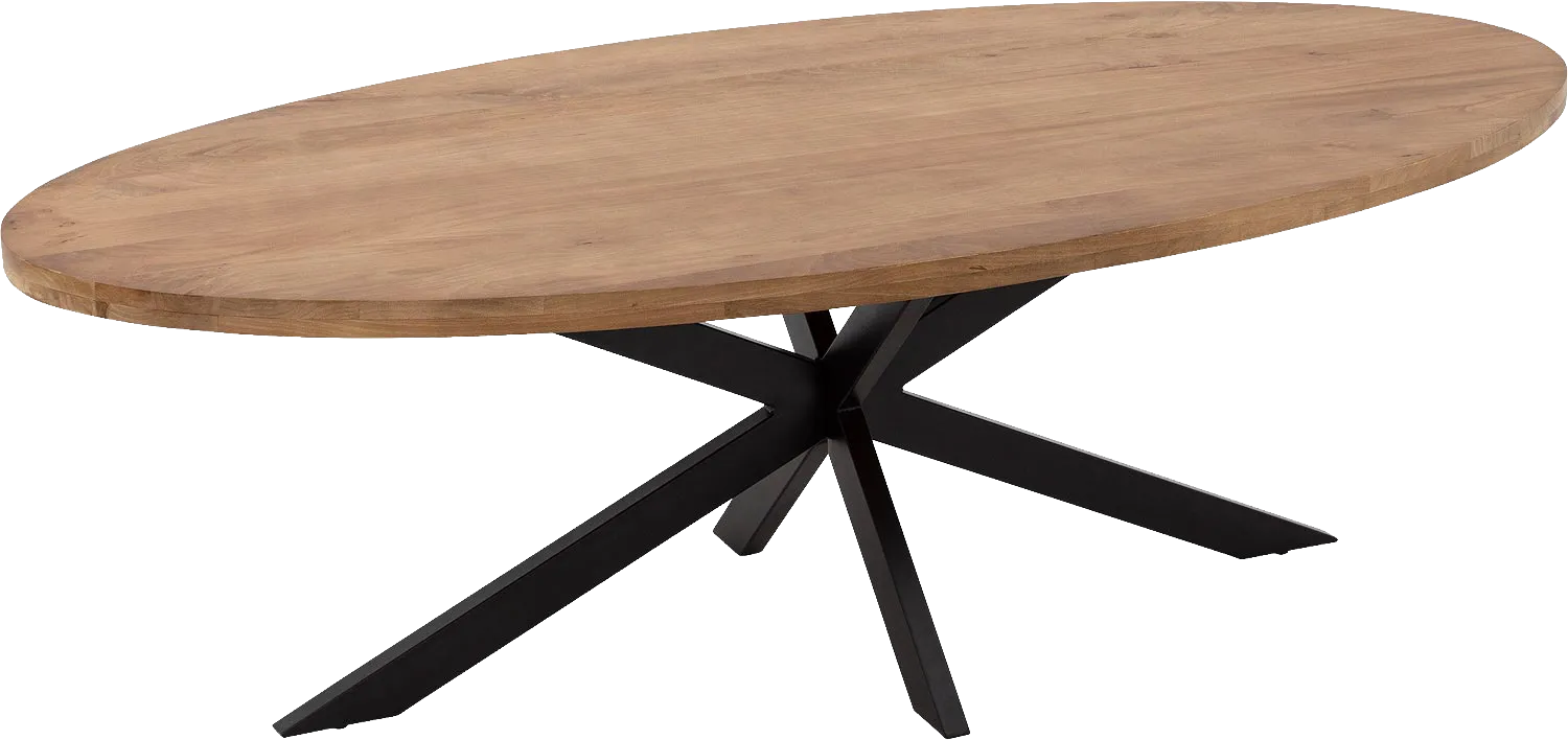 Goossens Basic Lecce Eettafel Mango Bruin - 8243816-goossens-basic-lecce-eettafel-mango-bruin-02
