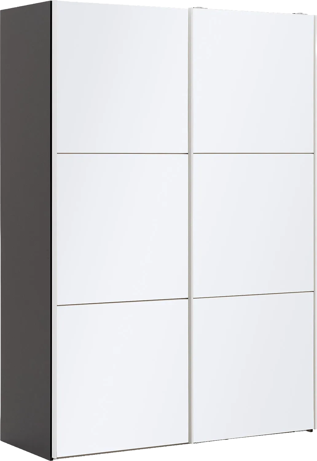 Goossens Kledingkast Easy Storage Sdk, 153 cm breed, 220 cm hoog, 2x 3 paneel glas schuifdeuren