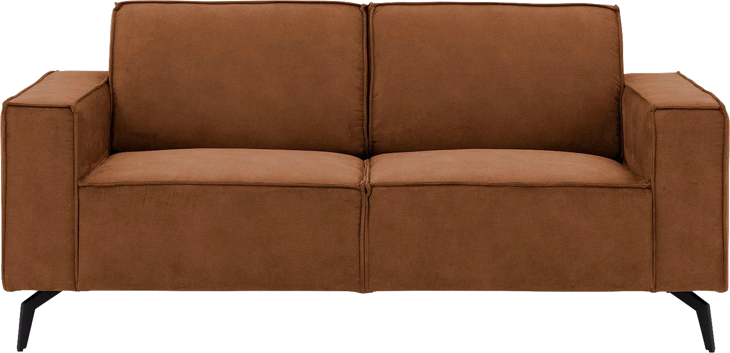 Goossens Hoekbank Hercules bruin, microvezel, 2-zits, modern design