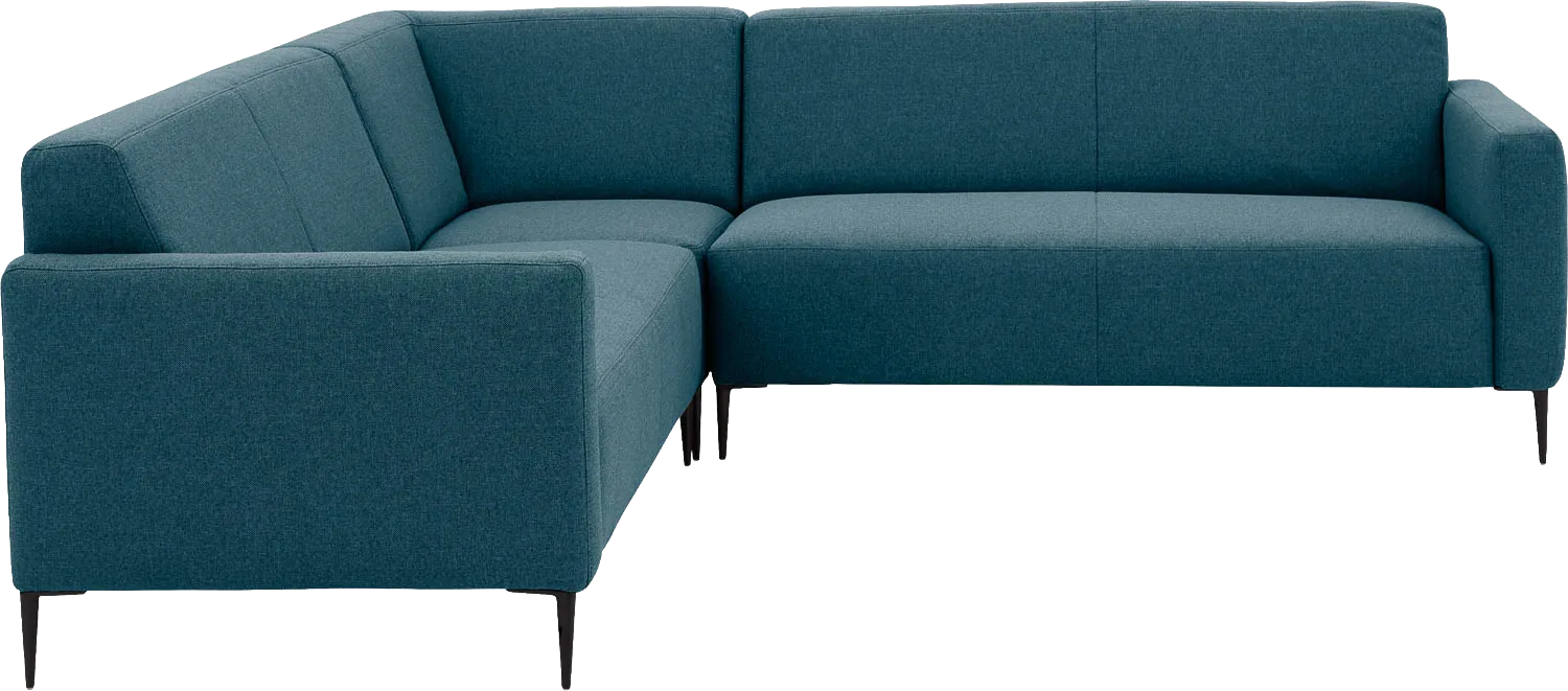 Goossens Bank Key West blauw, stof, 2,5-zits, modern design