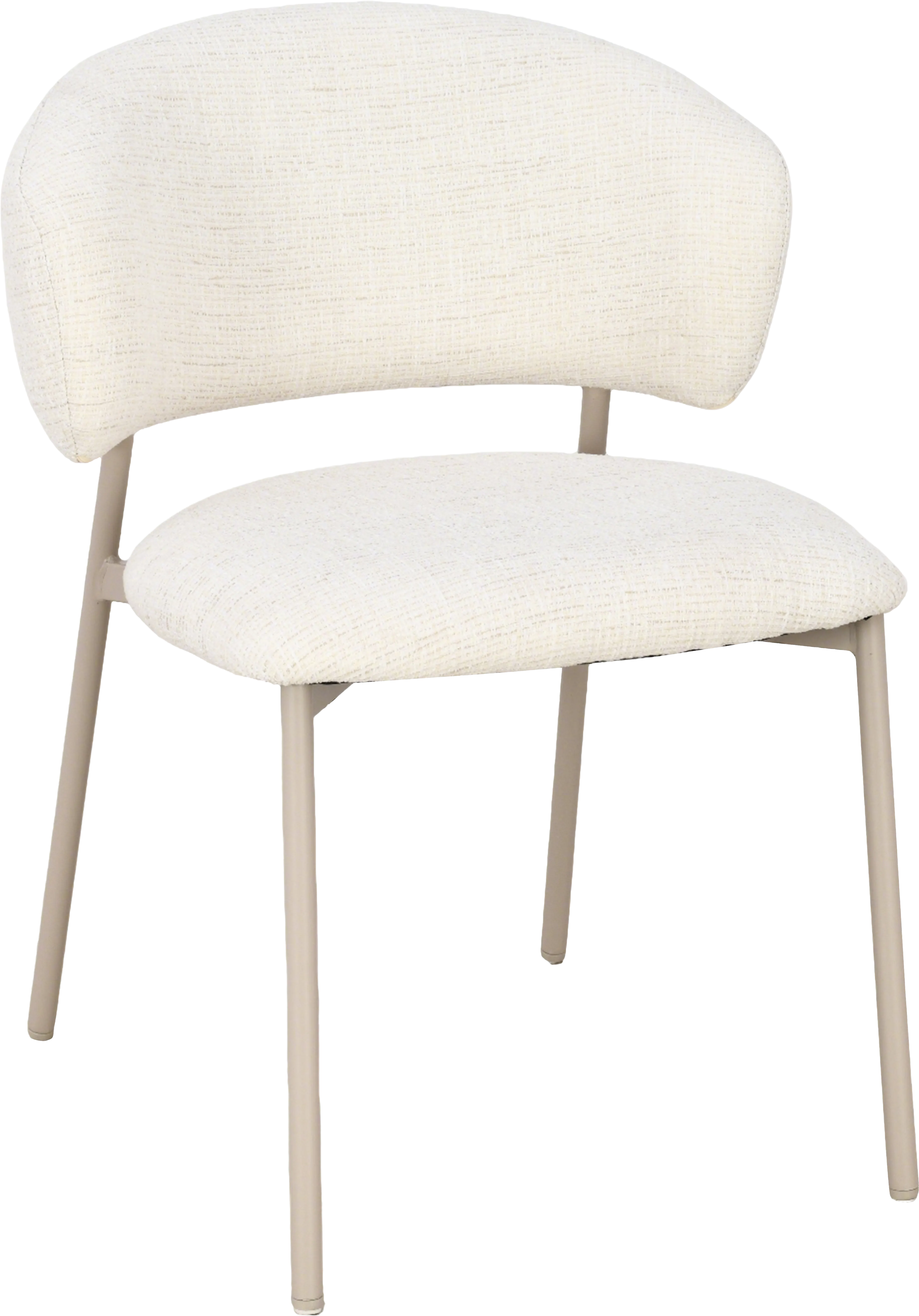 Goossens Basic Sanne Eetkamerstoel Stof Beige - 8260016-goossens-basic-sanne-eetkamerstoel-stof-beige-01