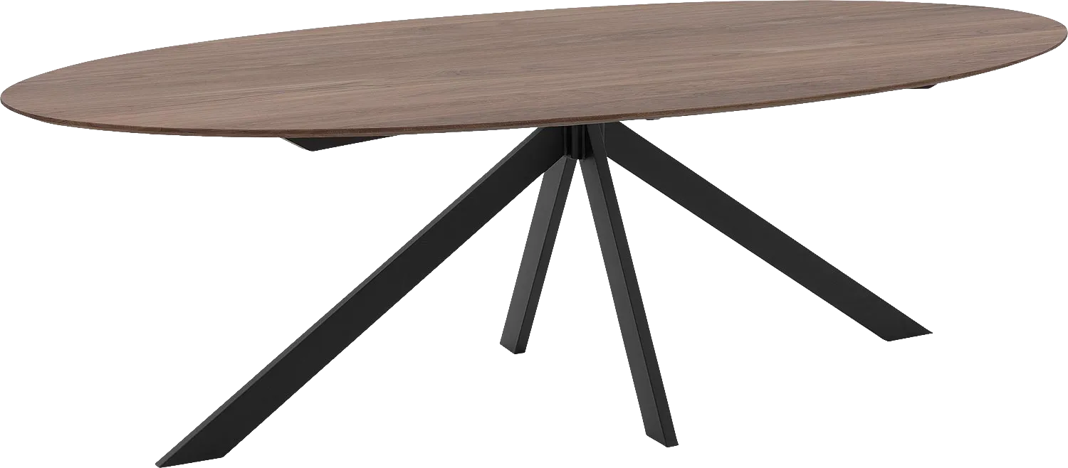 Goossens Excellent Eettafel Uniek, Ovaal 260 x 120 cm