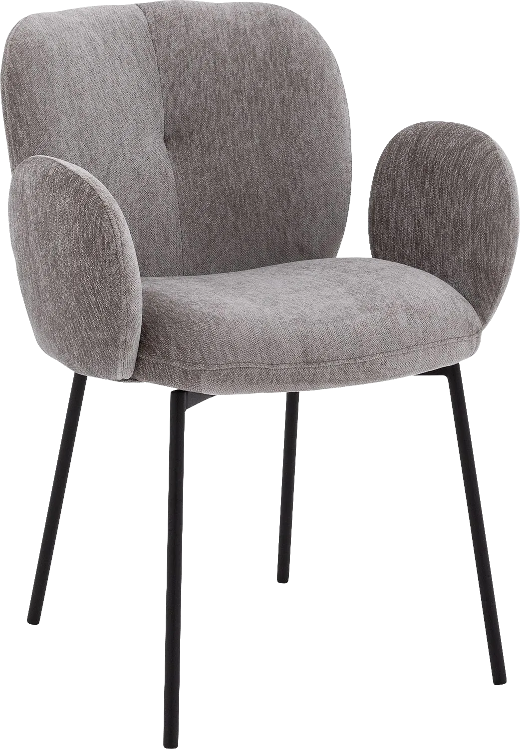 Goossens Eller Eetkamerstoel Stof Bruin - 8234681-goossens-eller-eetkamerstoel-stof-bruin-01