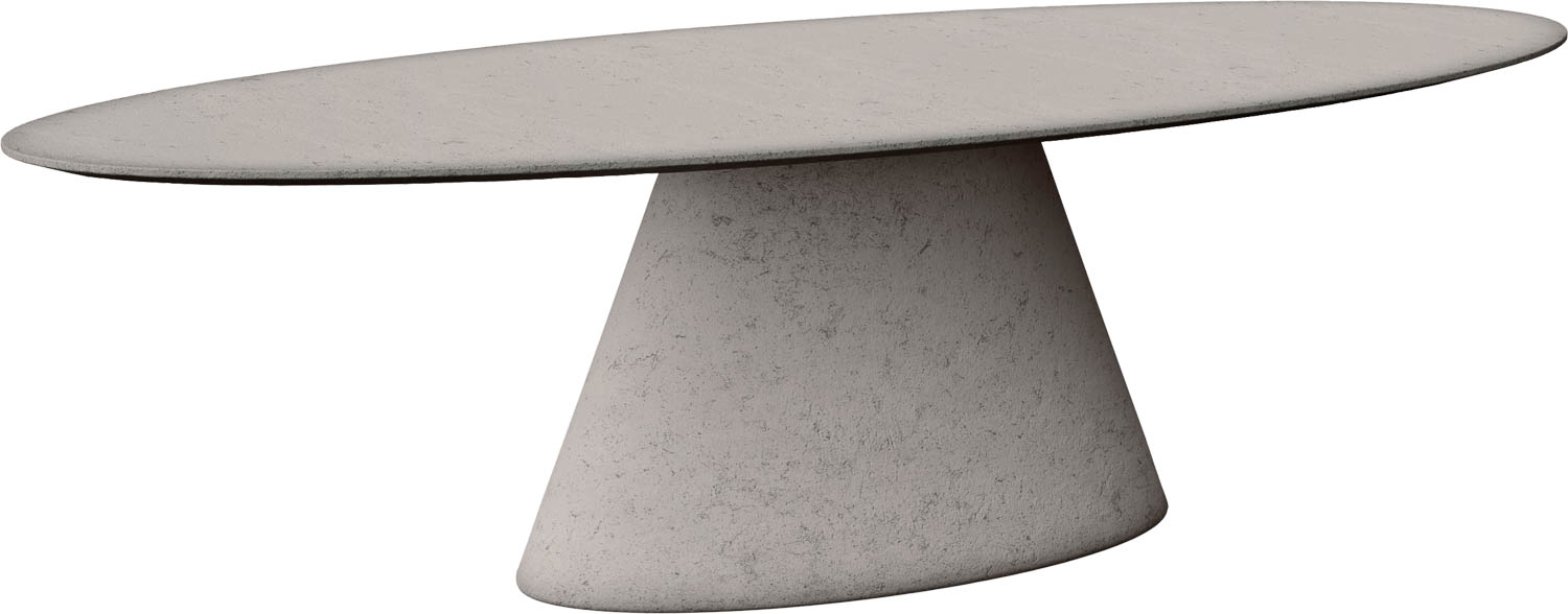 Goossens Eettafel Stone, Ovaal 290 x 120 cm